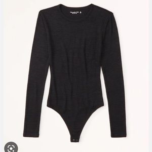 Abercrombie long sleeve ribbed bodysuit